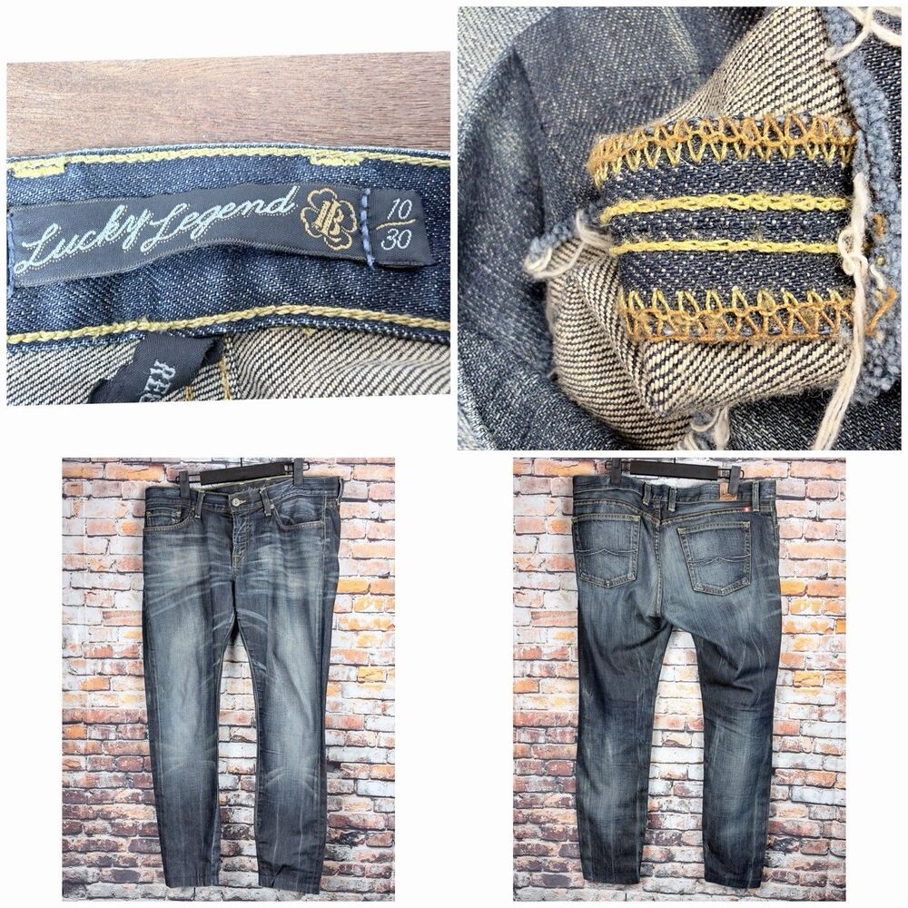 Lucky Brand Legend Regular Women's Riley Slouchy Skinny Selvedge Jeans 10/30